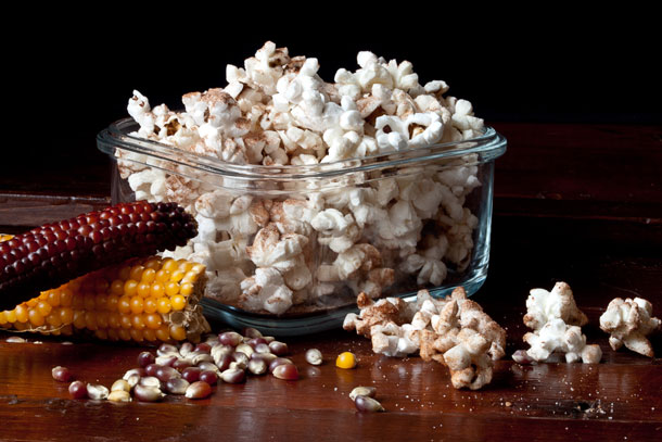 Enjoy Cinnamon-Cocoa Popcorn (with or without the kick) while it’s still warm. Cooled popcorn can be stored in an airtight container for several days, but it will lose a bit of its crunch. Credit: Copyright 2015 Susan Lutz