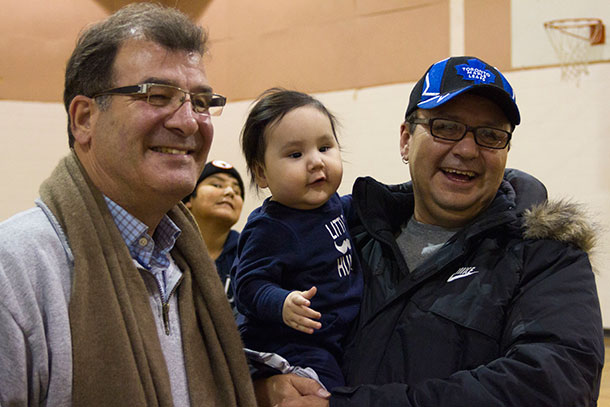 Kenora MP Bob Nault at a Community Event in Sandy Lake