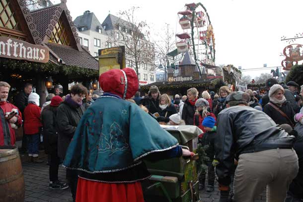 The holiday market in Cologne, Germany. Credit: Copyright 2015 Kathy Hunt