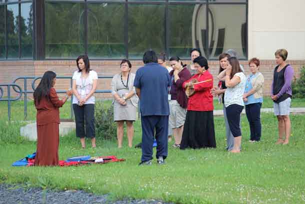 Dilico Workers at rally organized by parents of children impacted by child care