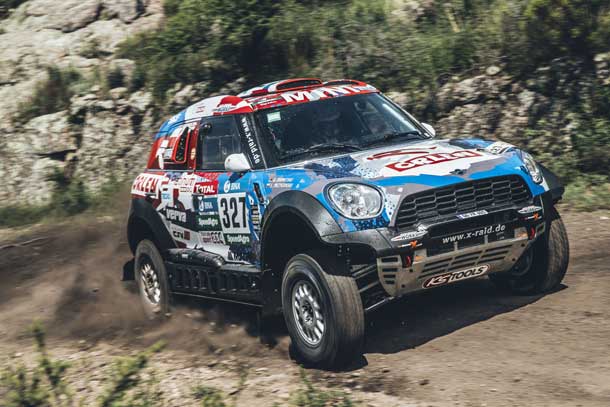 Jakub Przygonski (POL) from Orlen X-Raid Team performs during stage 2 of Rally Dakar 2016 from Villa Carlos Paz to Termas de Rio Hondo, Argentina on January 4, 2016. // Flavien Duhamel/Red Bull Content Pool // P-20160104-00181 // Usage for editorial use only // Please go to www.redbullcontentpool.com for further information. //