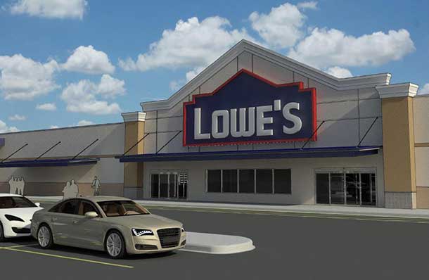 The new Sault Ste. Marie Lowe's with approximately 75,000 sq. ft. of retail sales space, with an adjacent garden centre and is expected to create 120 to 140 jobs. Please note: This is a conceptual rendering and the image is subject to change.