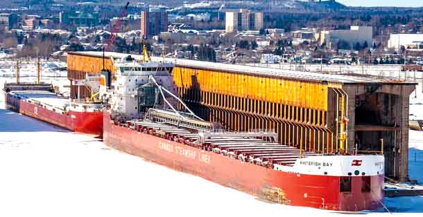 Aerial View of the Rockex Ordeo in Thunder Bay Harbour