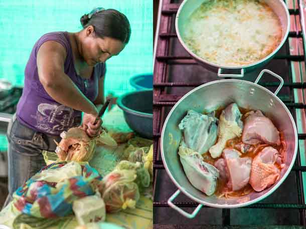 Preparing “Sweaty Chicken” recipe in Ecuador. Credit: Copyright 2016 Chris Terry