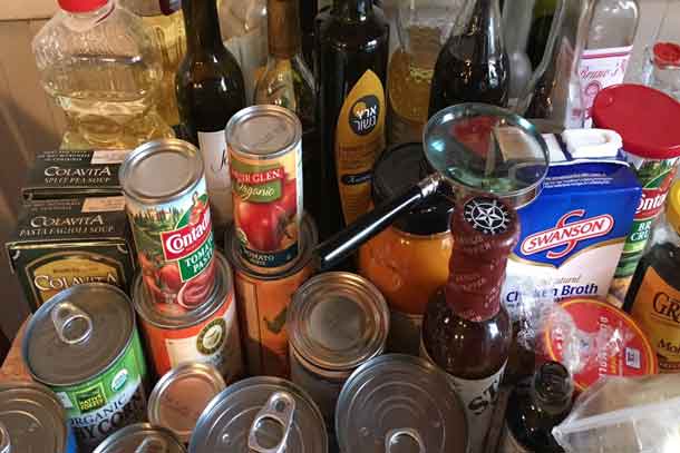 Start off the new year with a well-organized pantry. (Magnifying glass for reading expiration dates optional.) Credit: Copyright 2016 Tina Caputo