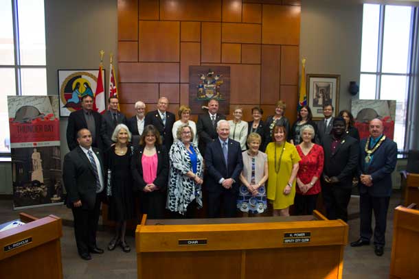 Caring Canadian Award Recipients at Thunder Bay City Hall