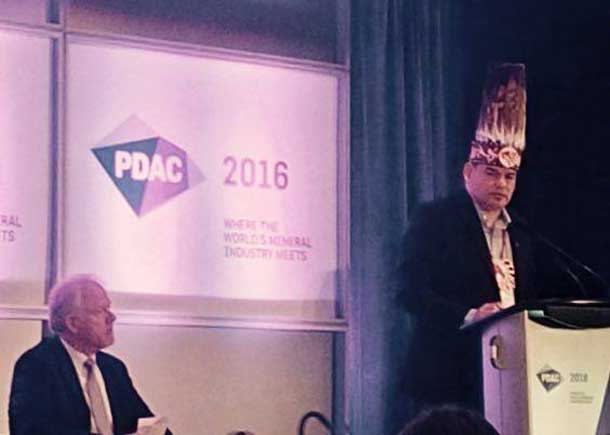 Ontario Regional Chief Day speaking at PDAC
