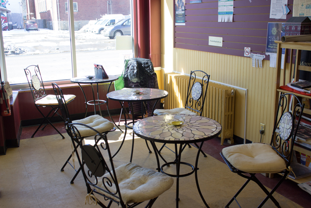 The Sun Room at Steeper's Tea on May Street in the downtown Fort William Neighbourhood