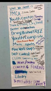 Some of the requests from youth in Attawapiskat