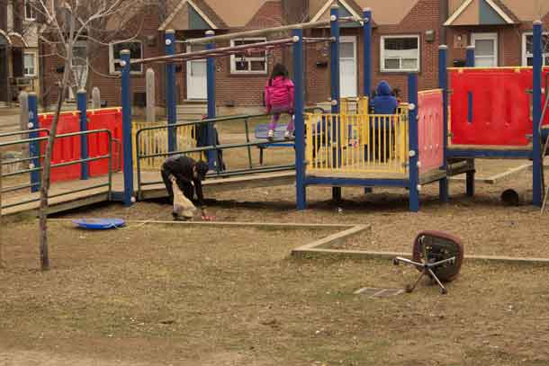 The youth covered the clean up across the neighbourhood.