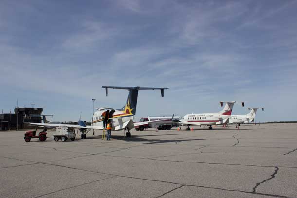 Wasaya aircraft at the Sioux Lookout Airport on April 25 2016