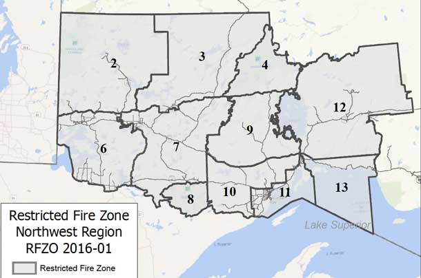 Restricted Fire Zone Declared May 7 2016