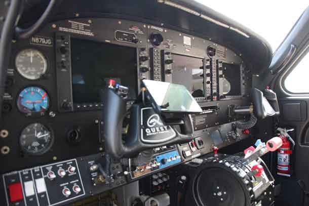 Instrument Panel on the Quest Kodiak 100 acquired by Kasper Air