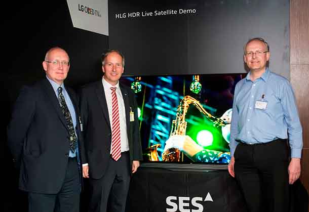 LG Electronics (LG) is collaborating with the British Broadcasting Corporation (BBC) and satellite operator SES. to host a demonstration of High Dynamic Range (HDR) broadcast technologies at the ninth SES Industry Days conference this week in Luxembourg.