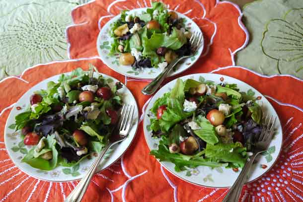Salads topped with cherries. Credit: Copyright 2016 Brooke Jackson