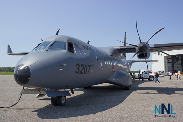 Airbus C295 at the Wasaya Airways Hanger at Thunder Bay International Airport on Thursday June 23rd.