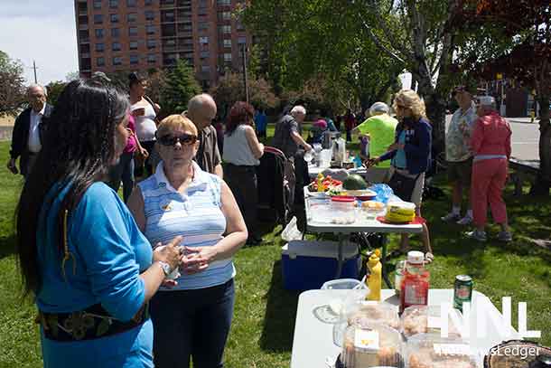 Food, folks, and new friends gathered at Paterson Park to enjoy fellowship.