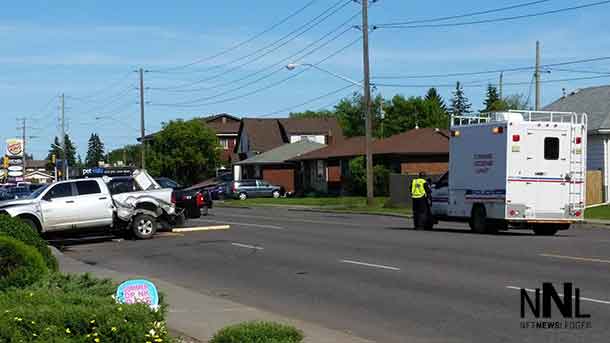 Accident aftermath on Arthur Street