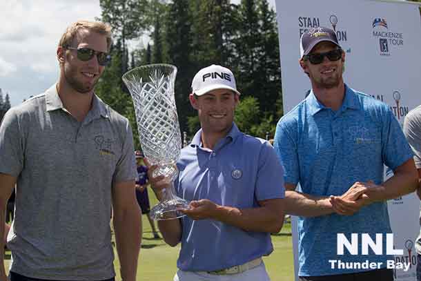 Staal Foundation Open Winner Taylor Moore with the Staal Brothers