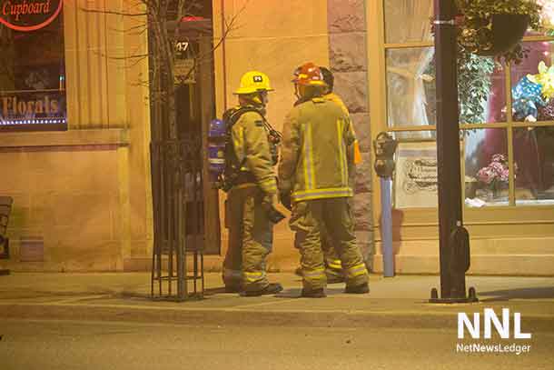 Thunder Bay Fire Rescue on call on May Street in downtown Fort William