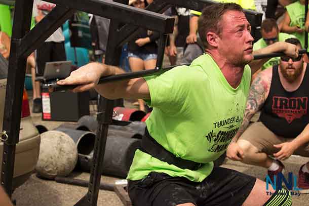 The strongmen demonstrate some amazing feats of strength including lifting a car. Photo by Kateri Perreault