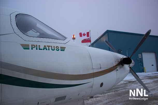 North Star Air PC 12 in Webequie First Nation