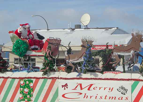 Santa Claus and Mrs. Claus are sharing a few breaks as the elves and team of workers up north prepare for Christmas