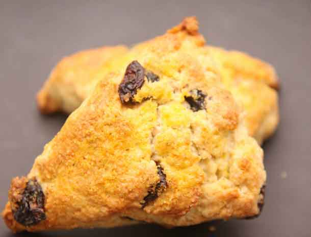 Cream scones with wild currants. Credit: Copyright 2016 Wendy Petty