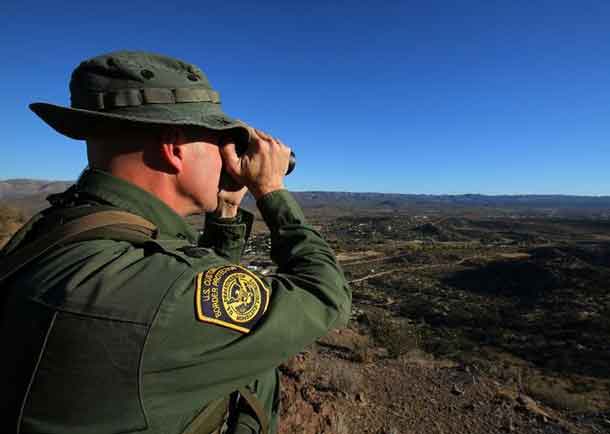 U.S. Border Patrol supervisor Bobby Stine looks out over his station's patrol area atop a hill near Jacumba, California, U.S., November 14, 2016. REUTERS/Mike Blake