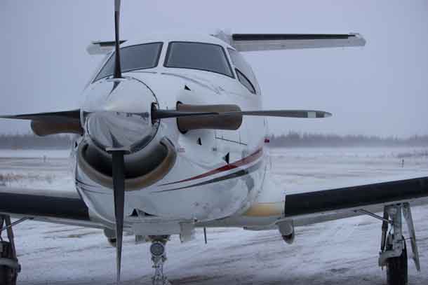 North Star Air PC 12 in Fort Severn