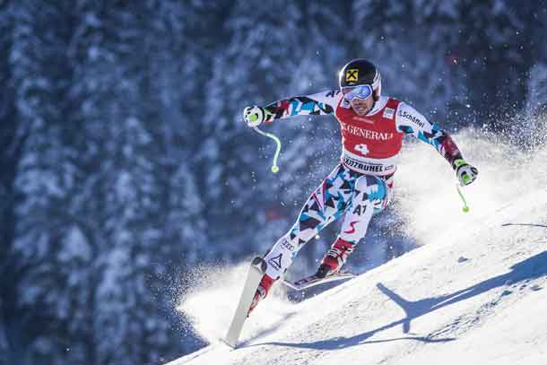 Marcel Hirscher of Austria competes during the super giant slalom at Hahnekamm Rennen in Kitzbuehel, Austria on January 20th 2017 // Samo Vidic/Red Bull Content Pool //