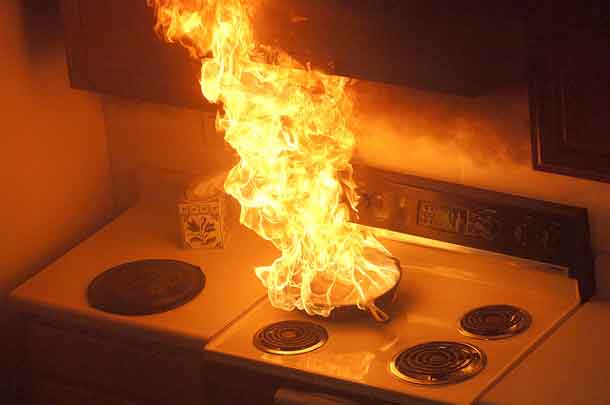Cooking Fires are a leading cause of fires in homes.