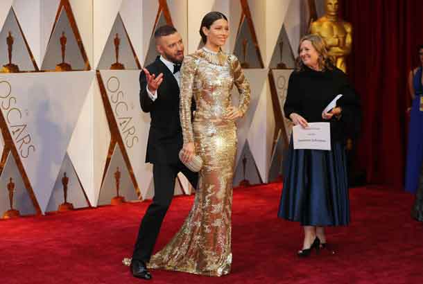 89th Academy Awards - Oscars Red Carpet Arrivals - Hollywood, California, U.S. - 26/02/17 - Justin Timberlake and Jessica Biel.  REUTERS/Mike Blake