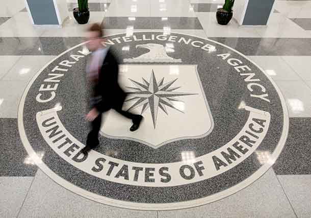 The lobby of the CIA Headquarters Building is pictured in Langley, Virginia, U.S. on August 14, 2008. REUTERS/Larry Downing/File Photo