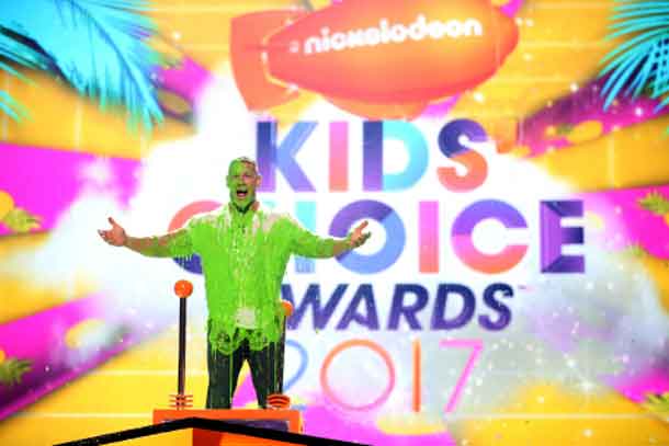 at Nickelodeon's 2017 Kids' Choice Awards at USC Galen Center on March 11, 2017 in Los Angeles, California.