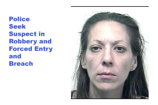 Thunder Bay Police are seeking Ashley Marie Collins in an incident involving Break and Enter, Robbery and Breach