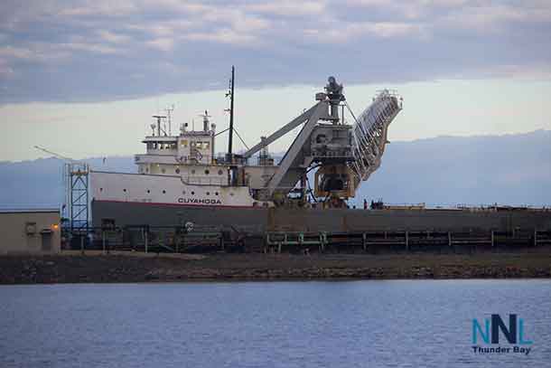 Cuyahoga on the Kam River in Thunder Bay loading coal