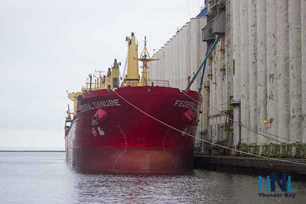 The Federal Danube loading in Thunder Bay Ontario