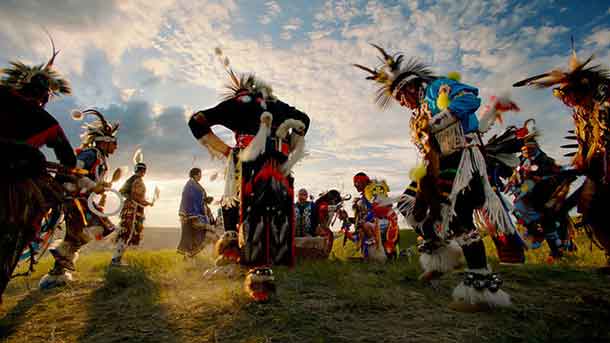 Indigenous tourism experience at Horsethief Canyon in the Canadian Badlands