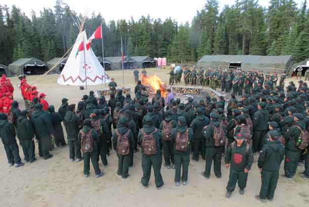 Junior Canadian Rangers gather at Camp Loon for training, learning, and fun