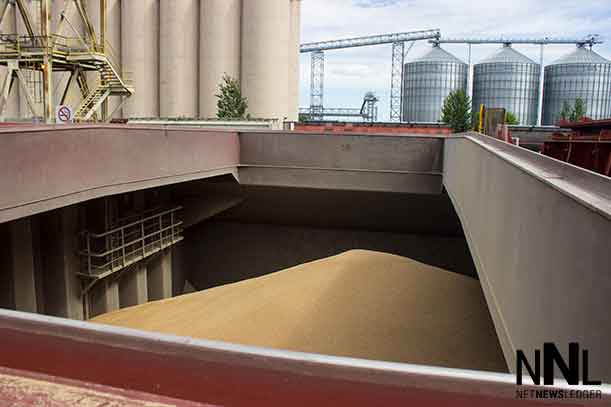 Grain compartment onboard the Algoma Equinox