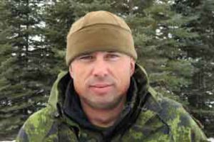 Warrant Officer Carl Wolfe, the Canadian Army instructor who led the river expedition credit: Sergeant Peter Moon, Canadian Rangers