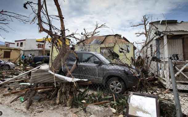 View of the aftermath of Hurricane Irma on Sint Maarten Dutch part of Saint Martin island in the Carribean September 7, 2017. Netherlands Ministry of Defence- Gerben van Es/Handout via REUTERS