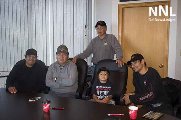 Marten Falls Chief and Council along with young Lamarith