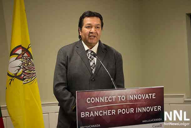 Marten Falls Chief Bruce Achneepineskum welcomes the investment