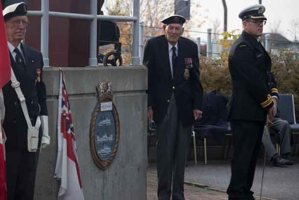 Thunder Bay Naval Monument Rededication Plaque Unveiled
