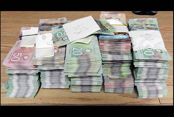 Cash Seized in Thunder Bay Police Service Drug Raid in Shuniah