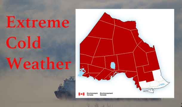 Extreme Cold Warnings in effect for Christmas Day and likely into the week