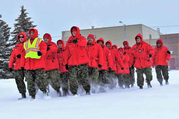 Rangers learned how to march in military formations. - Image Sgt Peter Moon