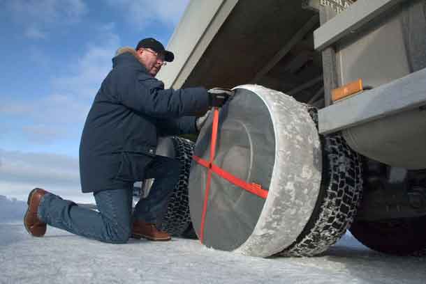 Installing a tire sock takes about three minutes per tire.